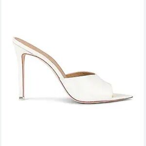 Black suede studio Bella mule white